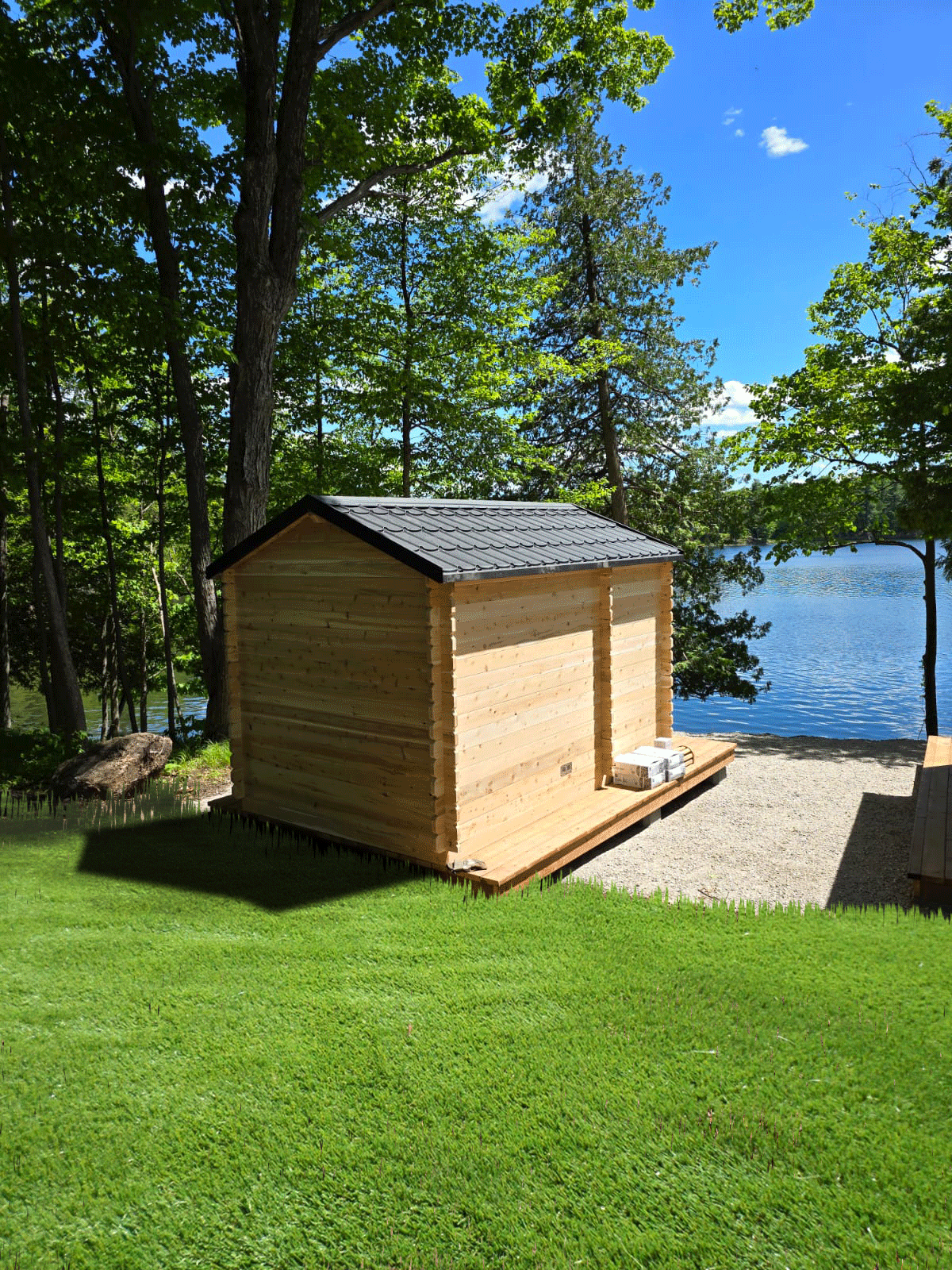 Leisurecraft CT Georgian Cabin Sauna with Changeroom