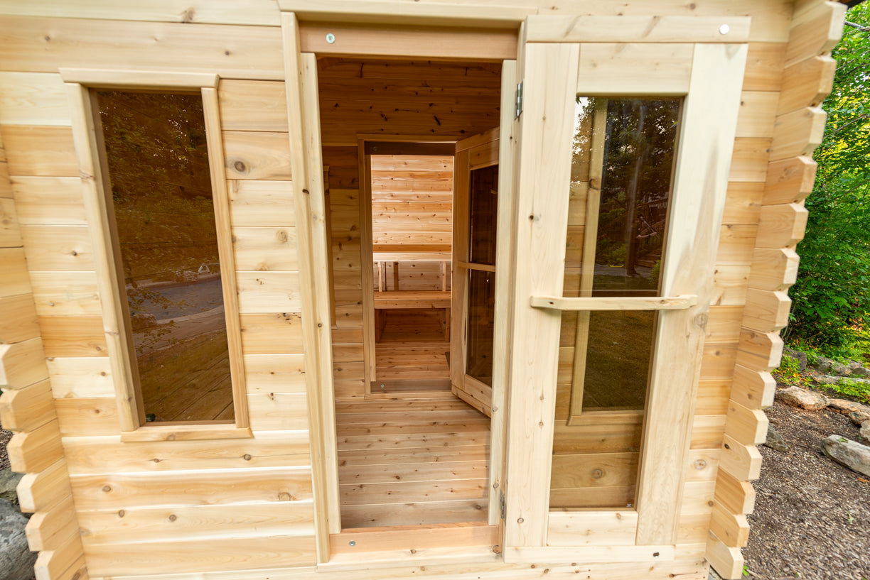 Leisurecraft CT Georgian Cabin Sauna with Changeroom
