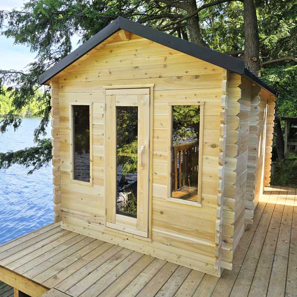 Leisurecraft CT Georgian Cabin Sauna with Changeroom