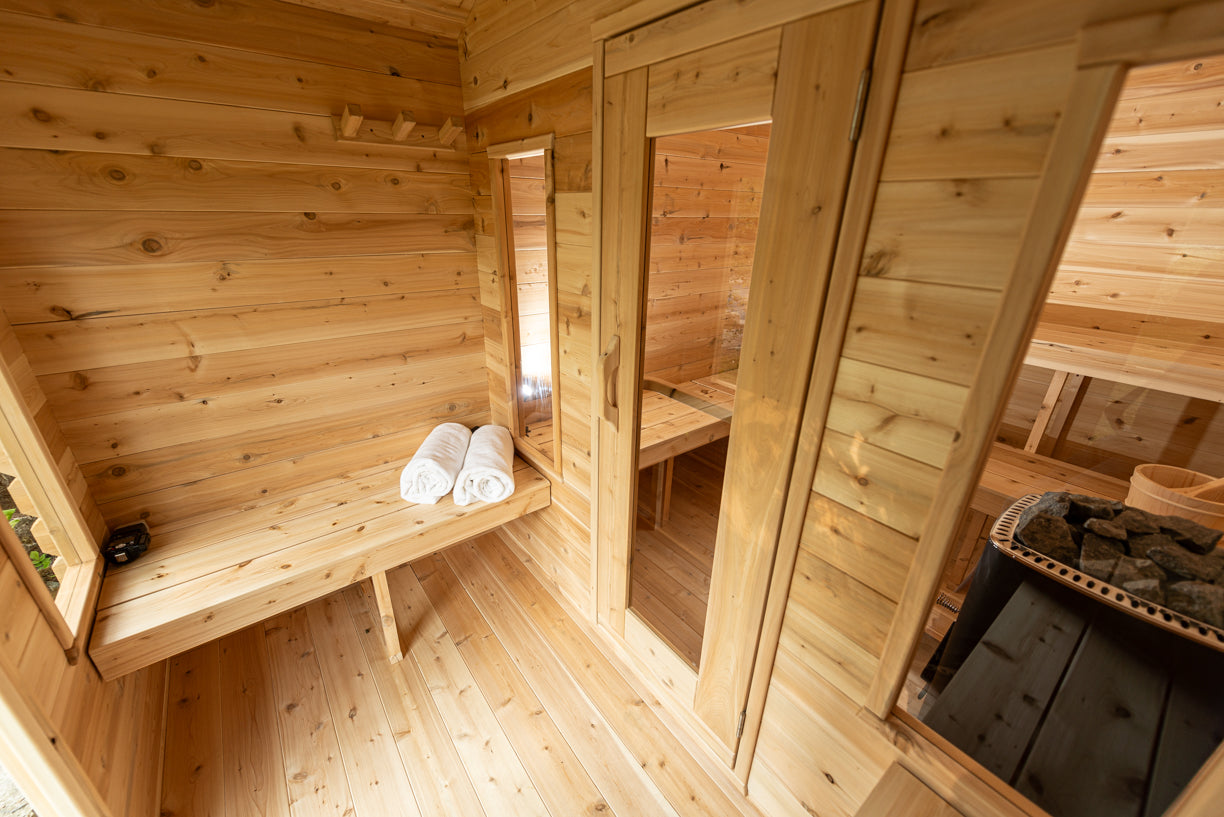 Leisurecraft CT Georgian Cabin Sauna with Changeroom