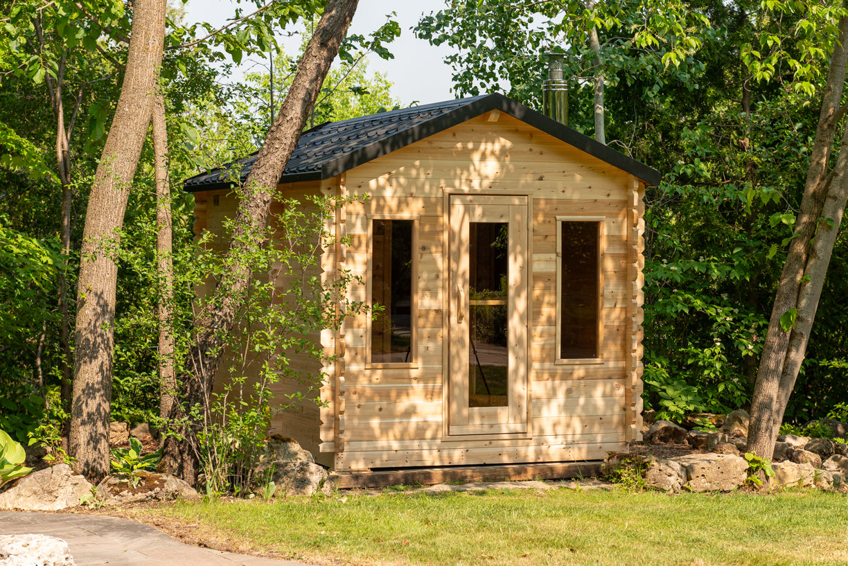 Leisurecraft CT Georgian Cabin Sauna with Changeroom