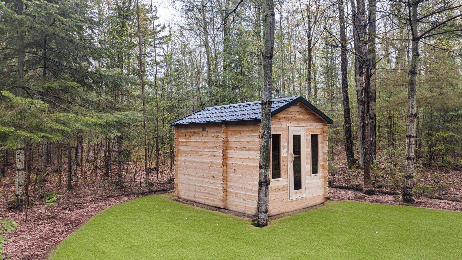 Leisurecraft CT Georgian Cabin Sauna with Changeroom